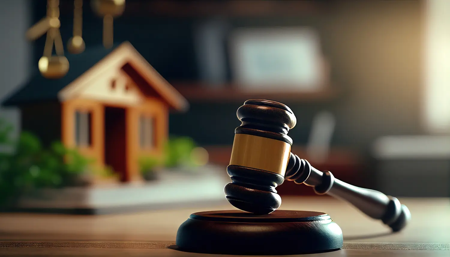 Richterauktion und Immobilienkonzept
